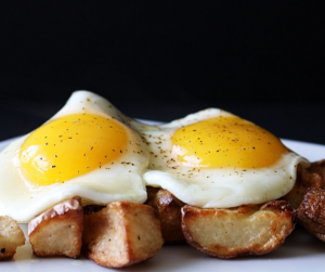 Sunny-side-up eggs