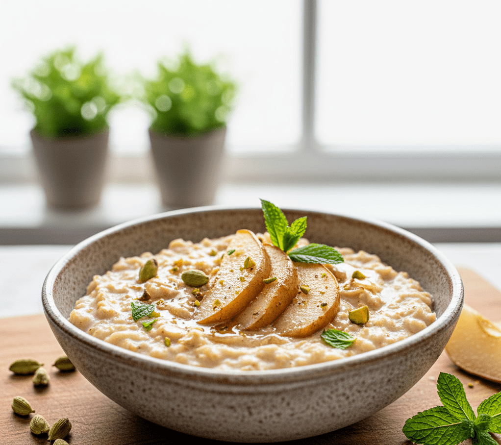 Cardamom Pear Porridge