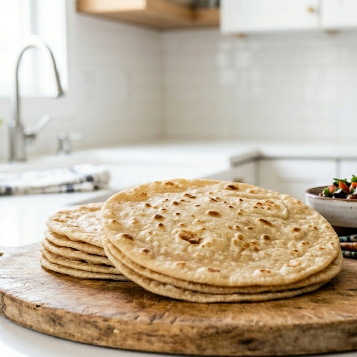 Kenyan Chapati on a plate